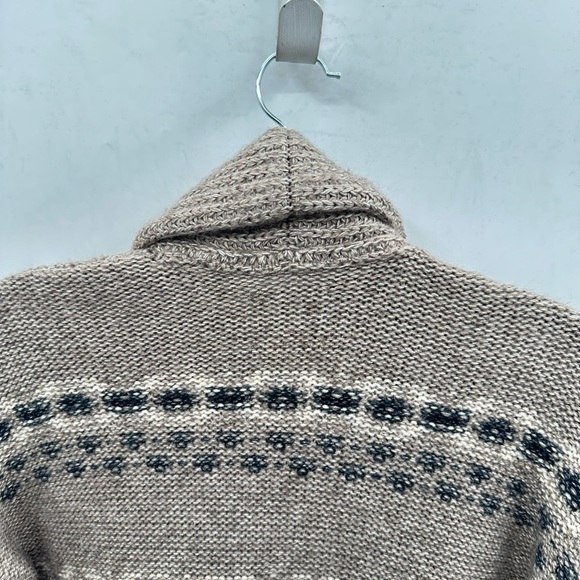 VTG ABERCROMBIE & FITCH S Airspun patterned knit shawl collar cardigan Y2k 90'S - Picture 11 of 14